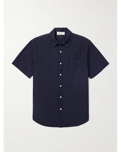 Alex Mill Mill Hemd aus Baumwollpopeline - Blau