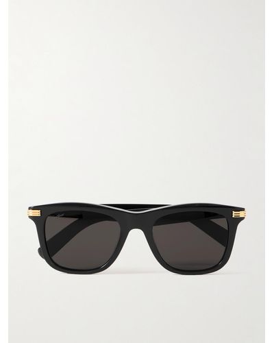 Cartier Sonnenbrille mit D-Rahmen aus Azetat - Schwarz