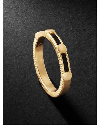 Viltier Alliance Rayon 18-karat Recycled-gold Onyx Ring - Black