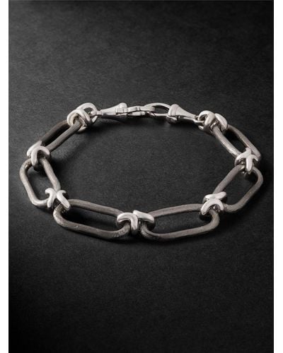 Annoushka Knuckle Heavy Rhodium-plated Chain Bracelet - Black