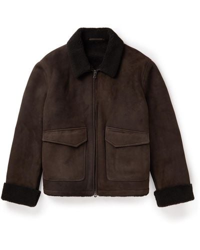 James Purdey & Sons Shearling Jacket - Brown