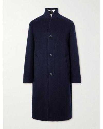 Loro Piana Daito Shawl-collar Double-faced Cashmere Coat - Blue