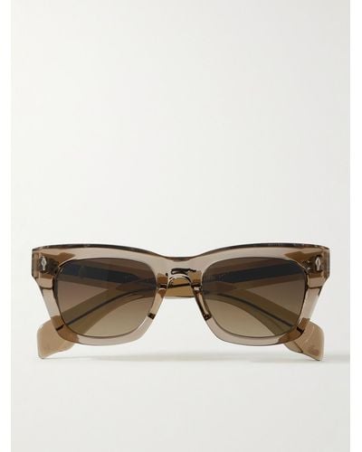 Jacques Marie Mage Yellowstone Forever Dealan Square-frame Acetate Sunglasses - Natural