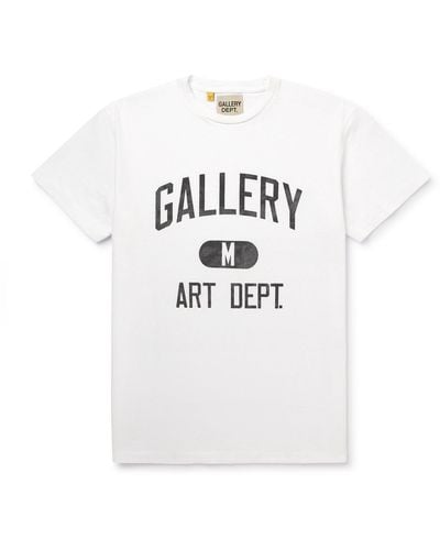 GALLERY DEPT. Art Dept Logo-print Cotton-jersey T-shirt - White