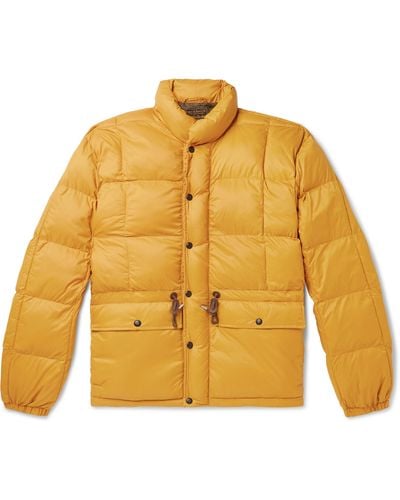 RRL Quilted Padded Nylon Jacket - Yellow