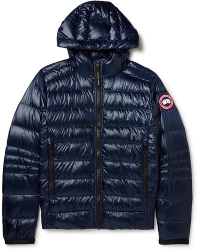 Canada Goose Crofton Slim-fit Recycled Nylon-ripstop Hooded Down Jacket - Blue