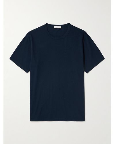 MR P. T-shirt in jersey di cotone - Blu