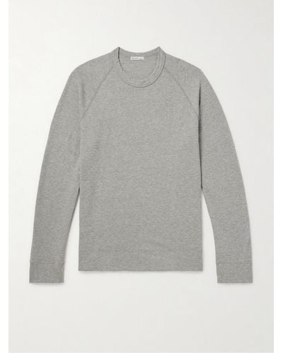 James Perse Sweatshirt aus Baumwoll-Jersey - Grau