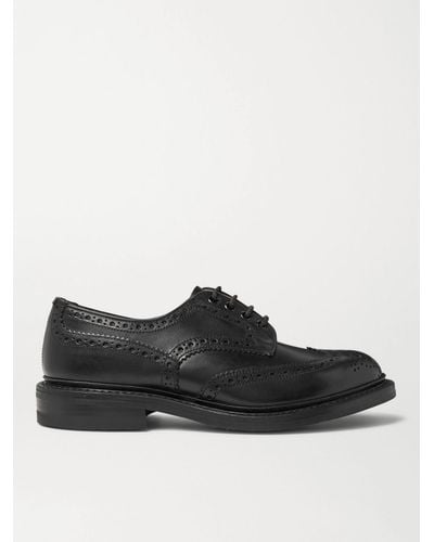 Tricker's Tricker's Bourton Leather Brogue Shoes - Black