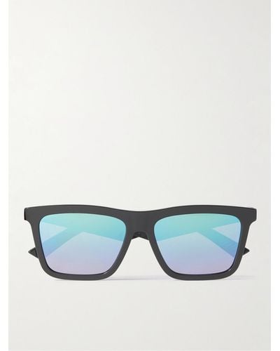 Dior Dior B27 S1i D-frame Logo-detailed Acetate Mirrored Sunglasses - Blue