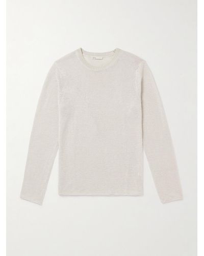 Onia Kevin Linen Jumper - White