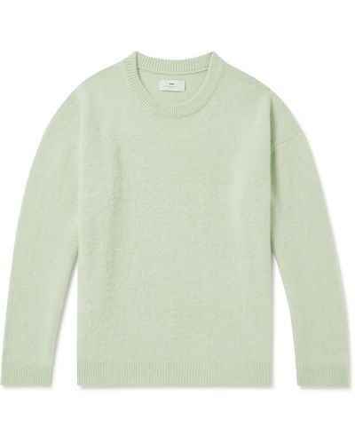 SSAM Brushed Cashmere Sweater - Green