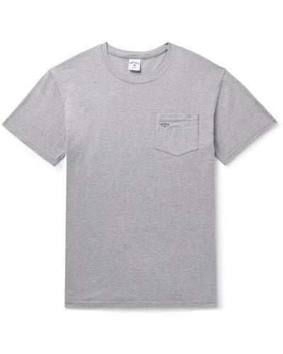 Noah Core Logo-print Cotton-blend Jersey T-shirt - Gray