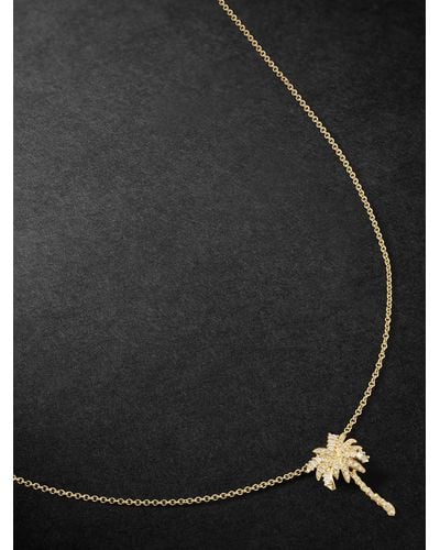 Anita Ko Gold Diamond Pendant Necklace - Black