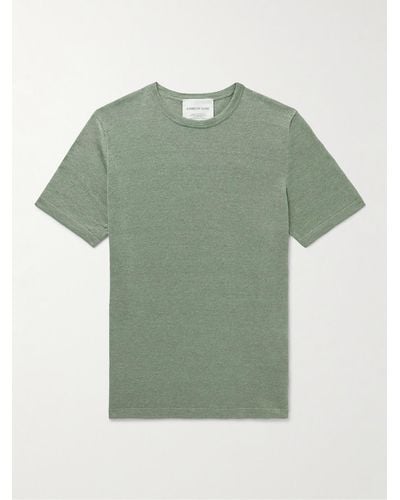 A Kind Of Guise Hamdi Linen And Merino Wool-blend T-shirt - Green