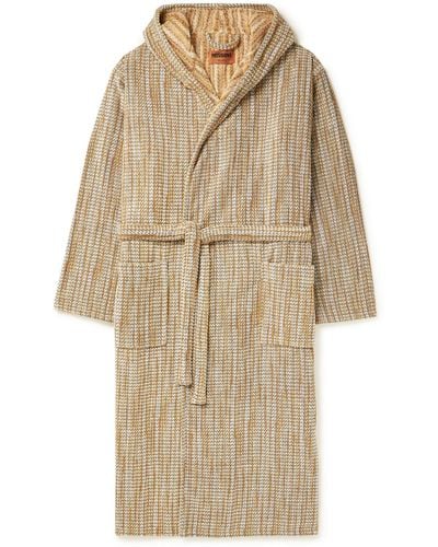 Missoni Billy Cotton-terry Hooded Robe - Natural