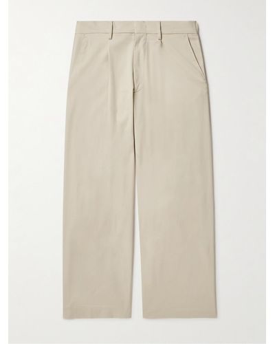 NN07 Kay 1809 Pleated Stretch-cotton Twill Trousers - Natural