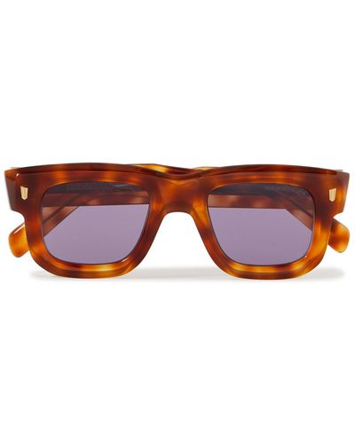 Cutler and Gross 1402 Square-frame Tortoiseshell Acetate Sunglasses - Brown