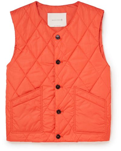 Mackintosh Quilted Padded Shell Gilet - Pink
