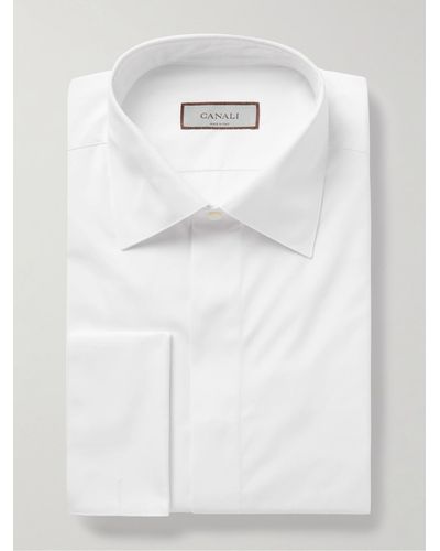 Canali Cotton-poplin Shirt - White