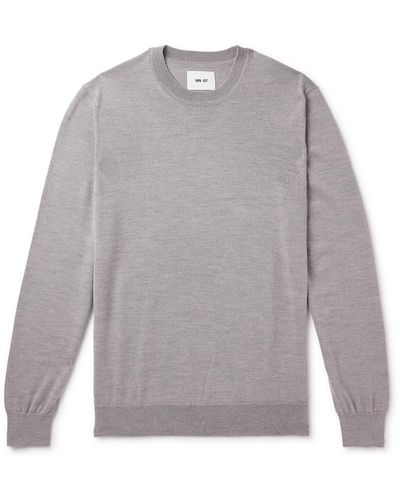 NN07 Ted 6605 Wool Sweater - Gray