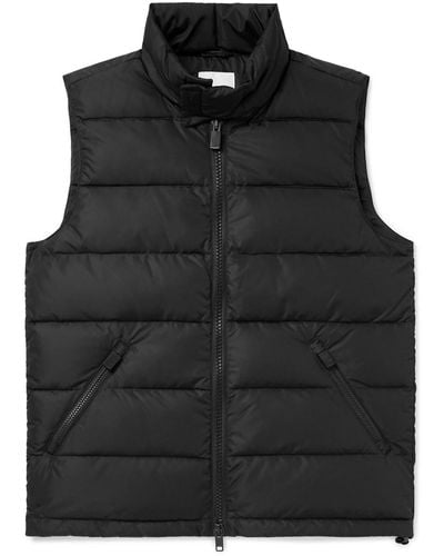 Aspesi Quilted Shell Down Gilet - Black