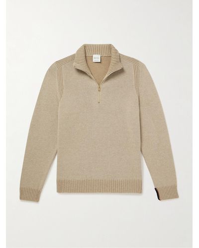 Paul Smith Wool Half-zip Sweater - Natural