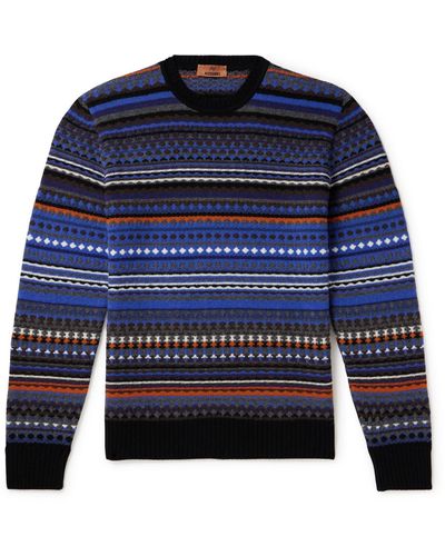 Missoni Jacquard-knit Sweater - Blue