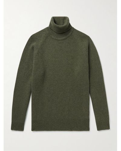 James Purdey & Sons Cashmere Rollneck Sweater - Green