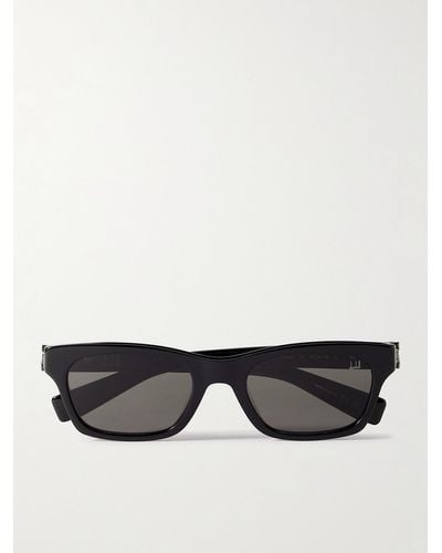 Dunhill Rectangular-frame Acetate Sunglasses - Black