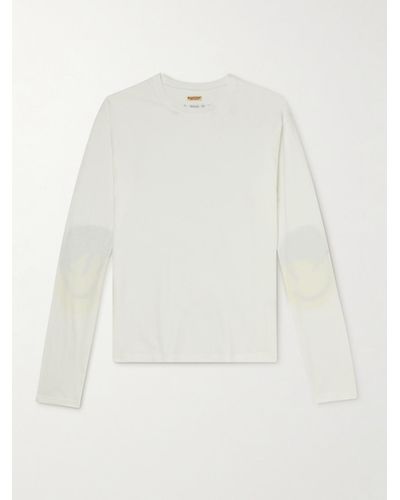 Kapital Maglia in jersey di cotone con stampa - Bianco