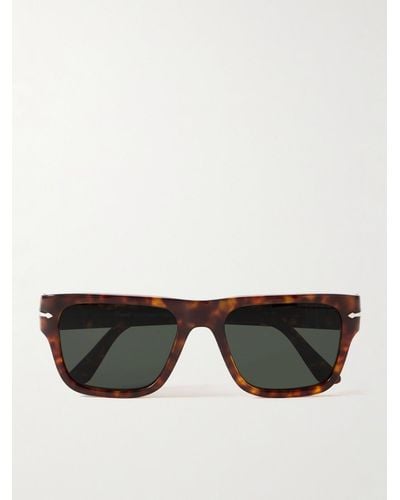 Persol D-frame Tortoiseshell Acetate Sunglasses - Black
