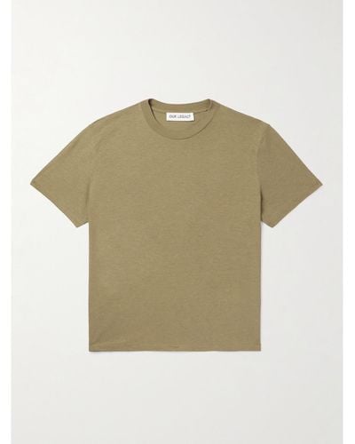 Our Legacy T-shirt in jersey di cotone Hover - Verde