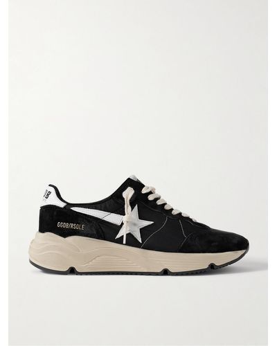 Golden Goose Running Sole Distressed Leather - Black