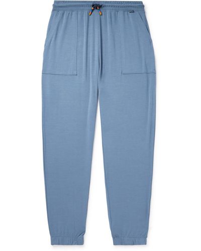 Paul Smith Tapered Modal-blend Pajama Pants - Blue