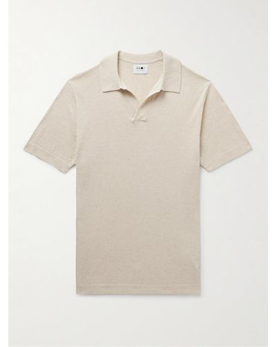 NN07 Ryan 6311 Cotton And Linen-blend Polo Shirt - Natural