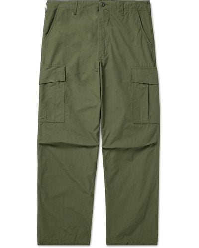 Orslow Straight-leg Cotton-ripstop Cargo Pants - Green