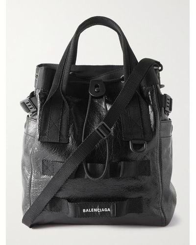 Balenciaga Creased-leather Tote Bag - Black