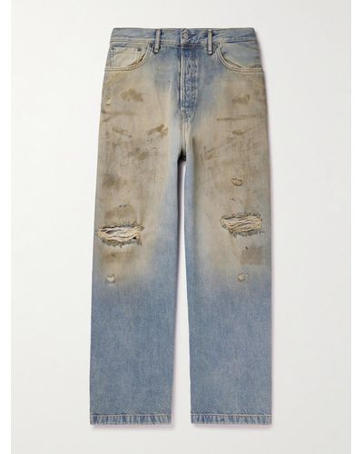 Acne Studios 1989 Penicillin Straight-leg Distressed Jeans - Blue