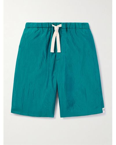 Jil Sander Straight-leg Padded Shell Shorts - Blue