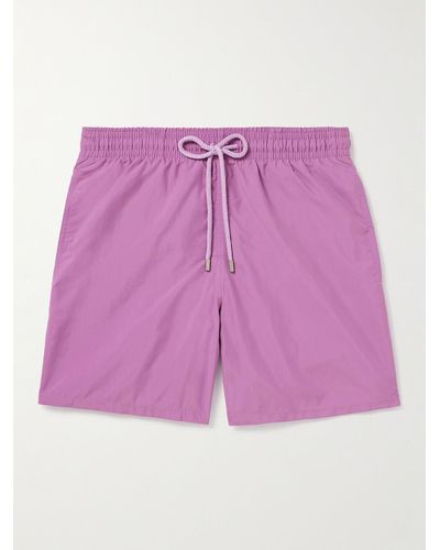 Vilebrequin Moorea Straight-leg Mid-length Econyl® Swim Shorts - Pink