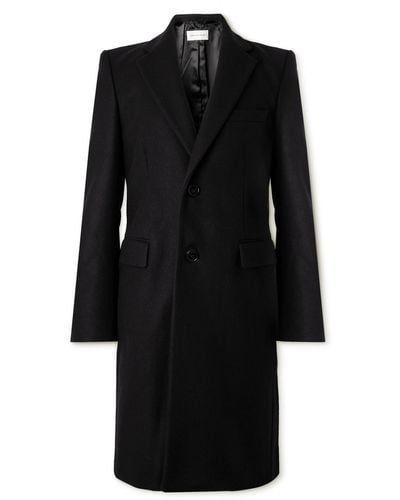 Dries Van Noten Wool-blend Felt Coat - Black