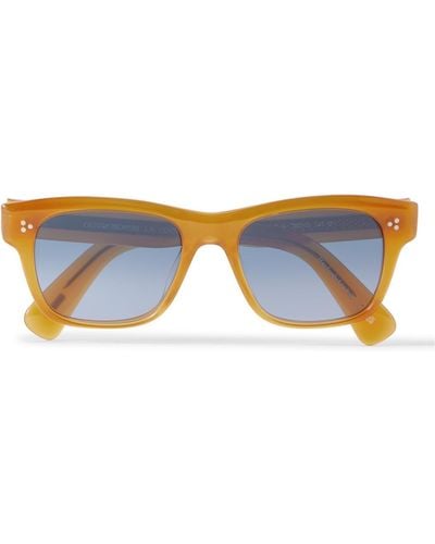 Oliver Peoples Birell Sun D-frame Acetate Sunglasses - Blue