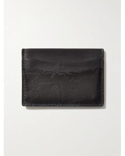 Berluti Bambou Scritto Venezia Leather Cardholder - Black