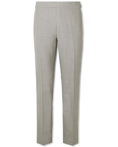 Kingsman Straight-leg Wool Suit Pants - Gray