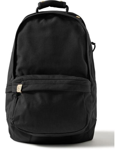 Visvim 22l Leather-trimmed Cordura® Backpack - Black