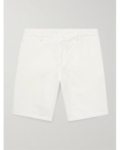 Paul Smith Straight-leg Linen Shorts - White