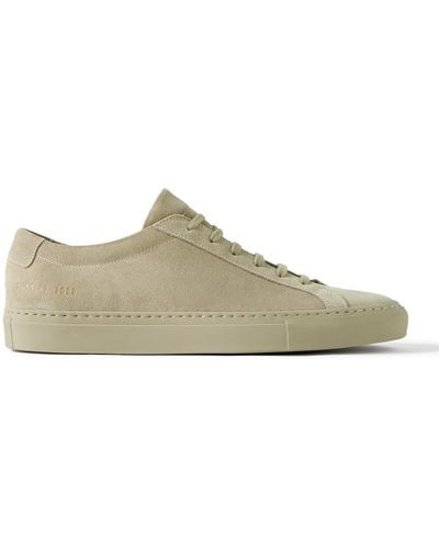 Common Projects Original Achilles Suede Sneakers - Natural