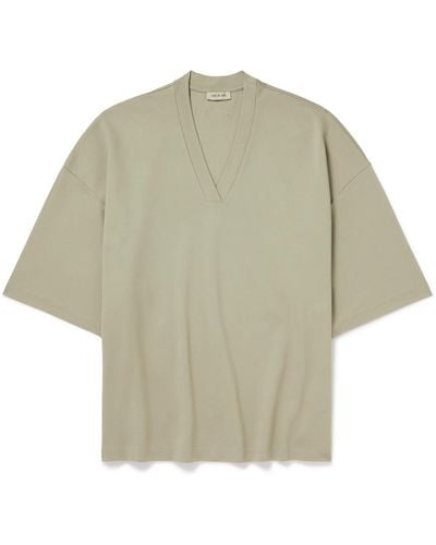 Fear Of God Milano Oversized Jersey T-shirt - Natural