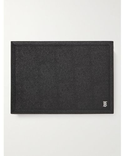 Burberry Full-grain Leather Pouch - Black